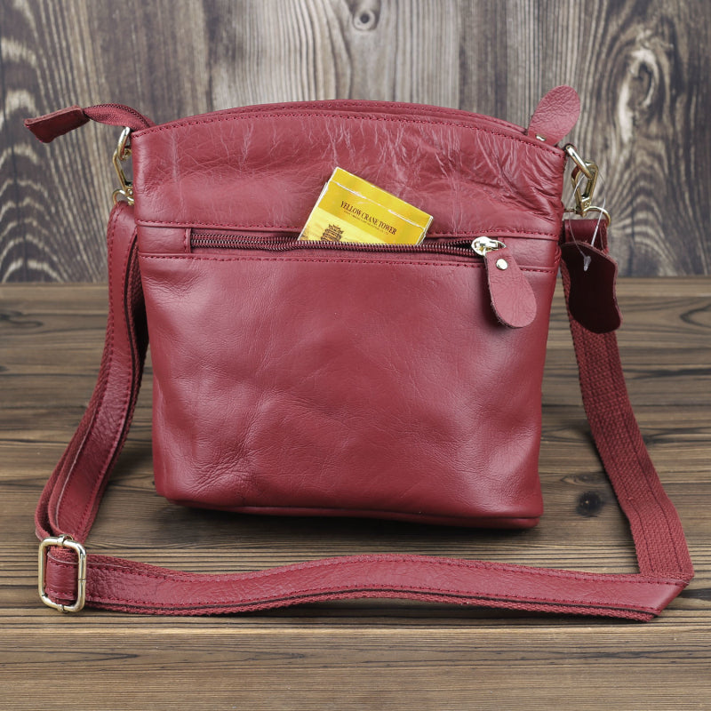 LDUNDJ018 Plain Handbag Red