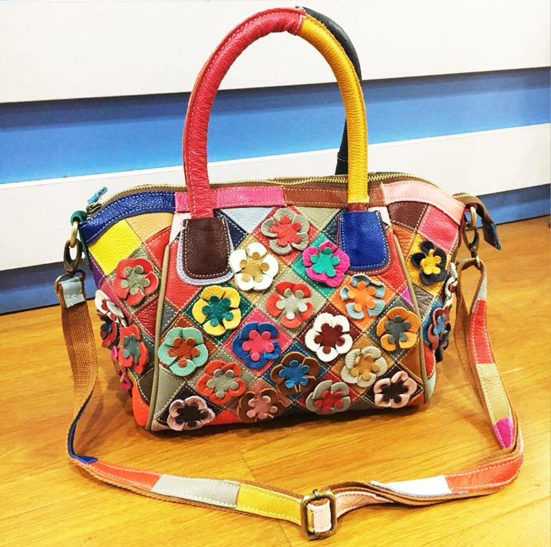418hua Flower Handbag Colourful