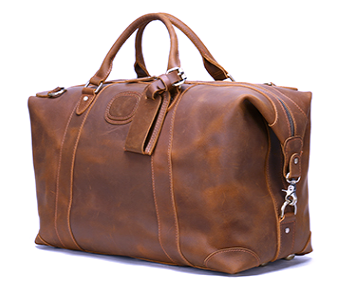 1133 Duffle / Travel Bag Crazyhorse Cowhide Leather Brown