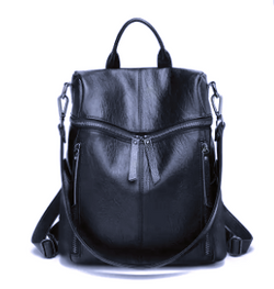 A001 Backpack / Shoulder Bag Black