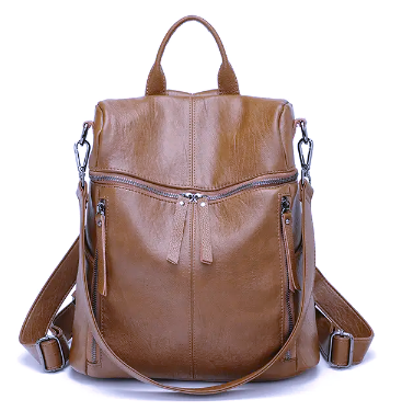 A001 Backpack / Shoulder Bag Brown