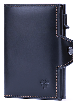 BP706 Pop-up Wallet leather RFID protected Black