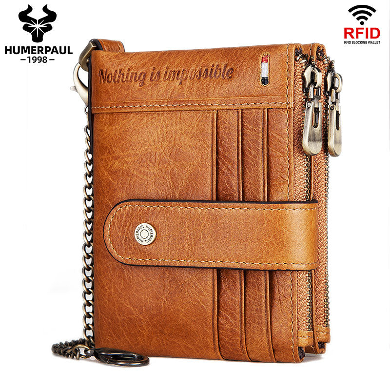 BP896 Hi-capacity Wallet leather RFID protected Brown