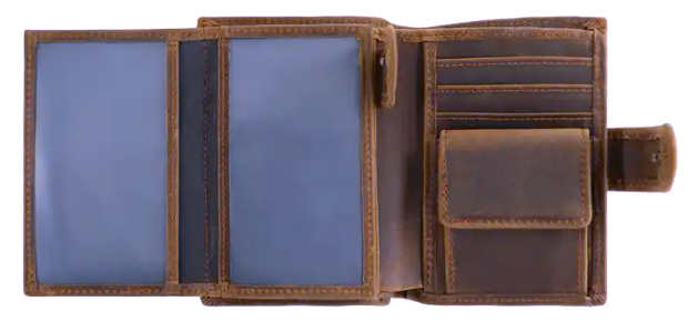 AD1064 Wallet leather RFID protected Brown