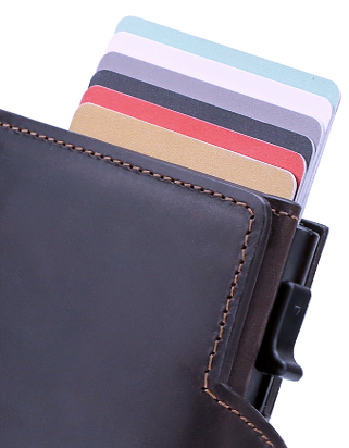 BP706 Pop-up Wallet leather RFID protected Green