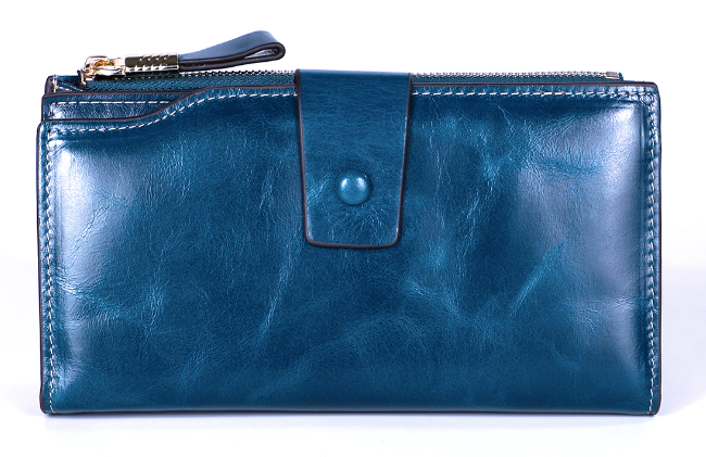 TPAI192 Wallet leather RFID protected Blue