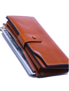 TPAI192 Wallet leather RFID protected Brown