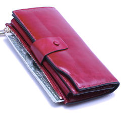 TPAI192 Wallet leather RFID protected Purple