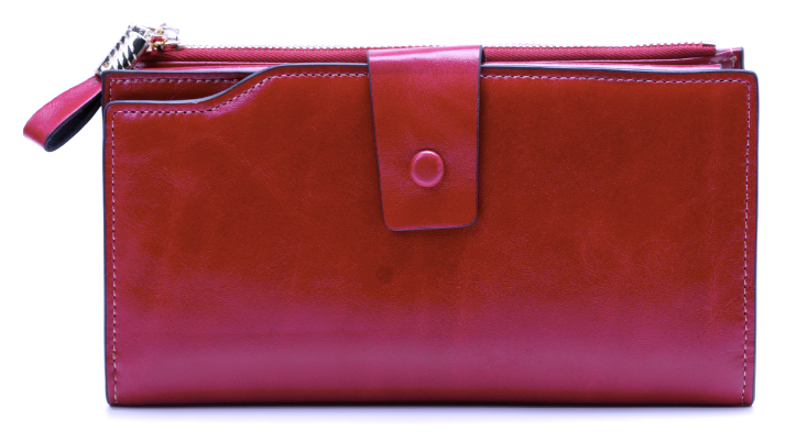 TPAI192 Wallet leather RFID protected Red