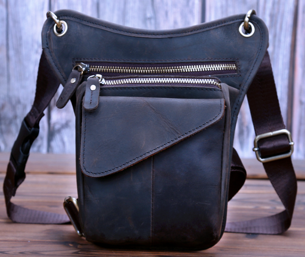 TB001 Holster Bag / Waist Bag Dark Brown