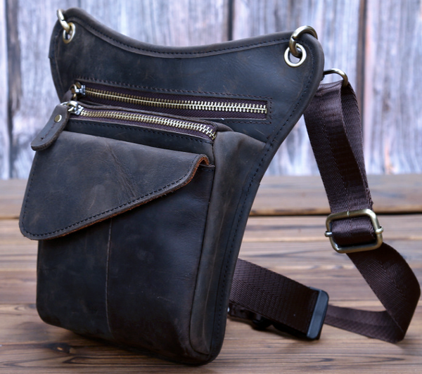 TB001 Holster Bag / Waist Bag Dark Brown