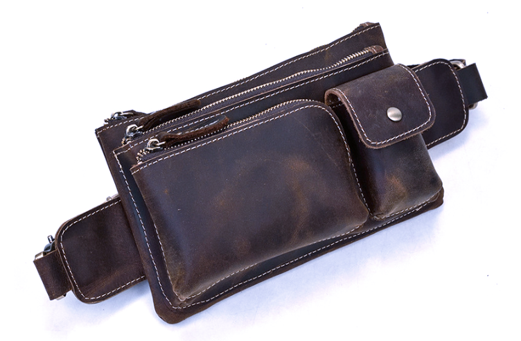 9412 Waist Bag / Bum Bag Dark Brown
