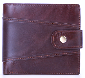 9107 Wallet leather RFID protected Brown