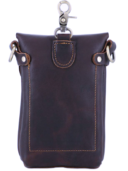 RB1267 Shoulder Bag Crazyhorse Cowhide Leather Brown