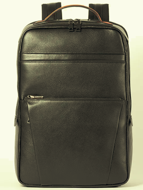 SGZYYZ6755 Backpack / Laptop Bag Cowhide Leather Black