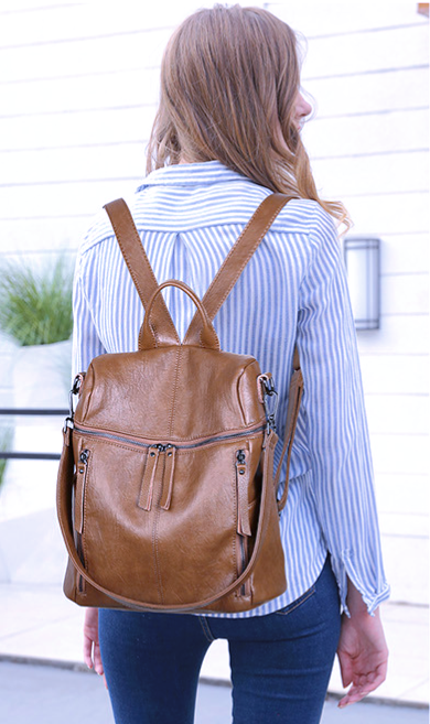 A001 Backpack / Shoulder Bag Grey