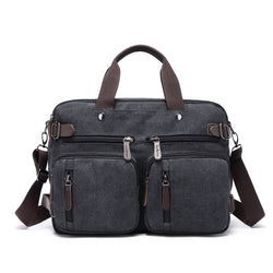 AD8691 Canvas Backpack / Laptop Bag / Shoulder Bag Black