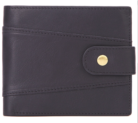 9107 Wallet leather RFID protected Black