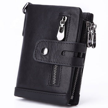 AD7101/9125 Wallet leather RFID protected Blue