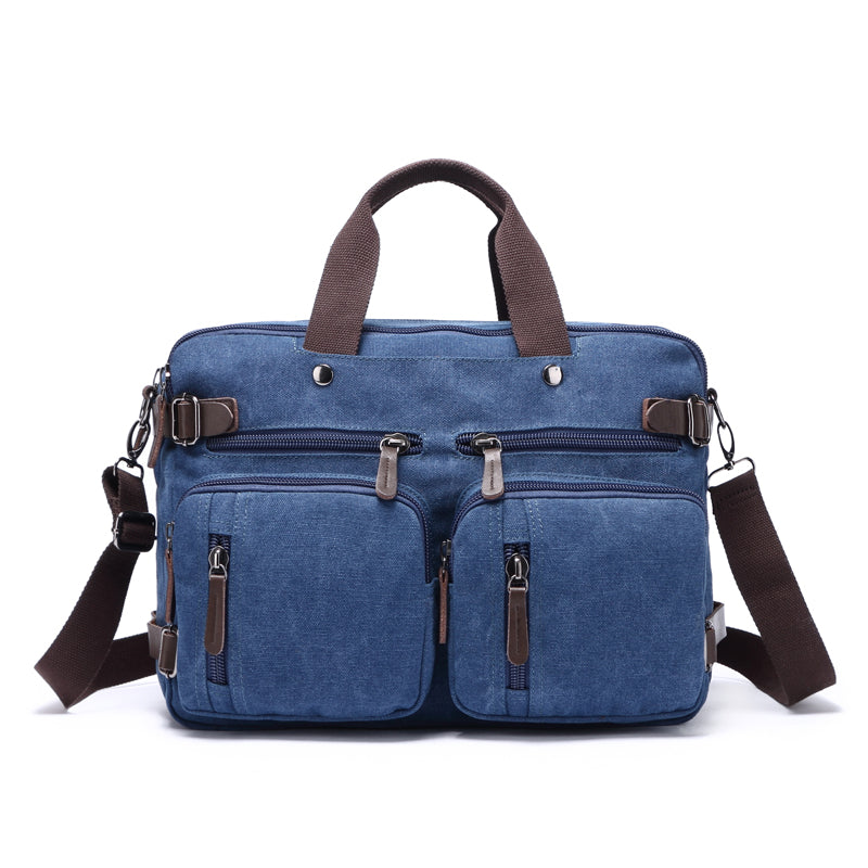 AD8691 Canvas Backpack / Laptop Bag / Shoulder Bag Blue