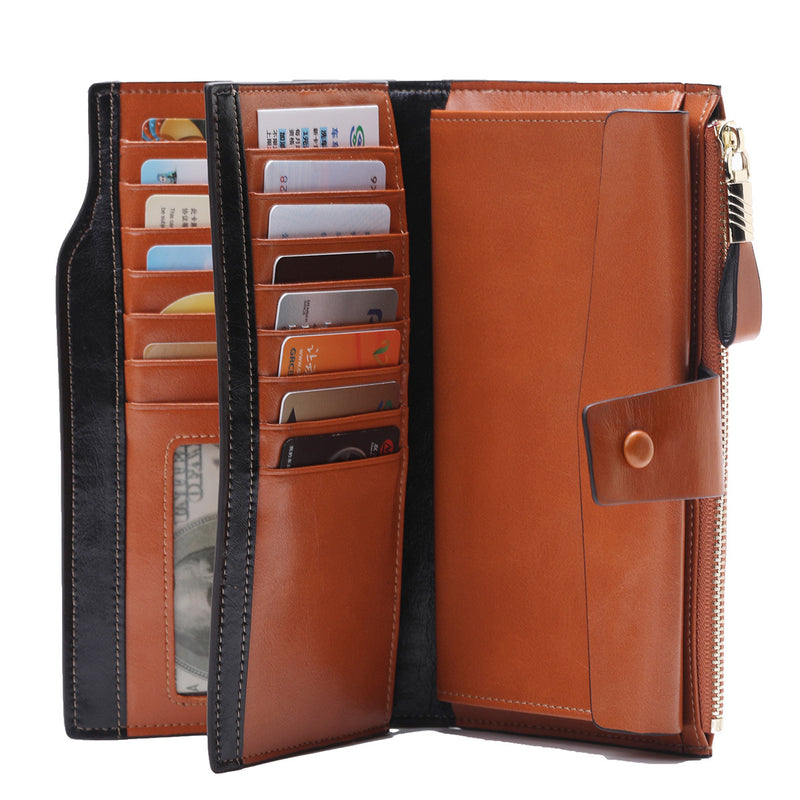 TPAI192 Wallet leather RFID protected Brown