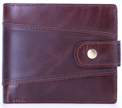 9107 Wallet leather RFID protected Brown