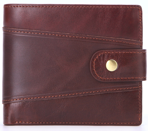 9107 Wallet leather RFID protected Brown