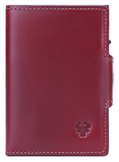 BP706 Pop-up Wallet leather RFID protected Red