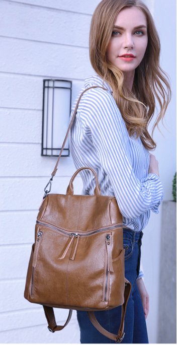 A001 Backpack / Shoulder Bag Black