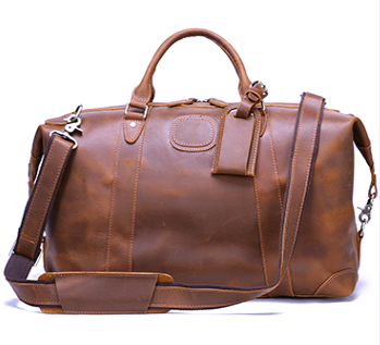 1133 Duffle / Travel Bag Crazyhorse Cowhide Leather Brown