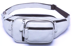 8336 Large Waist Bag / Bum Bag White