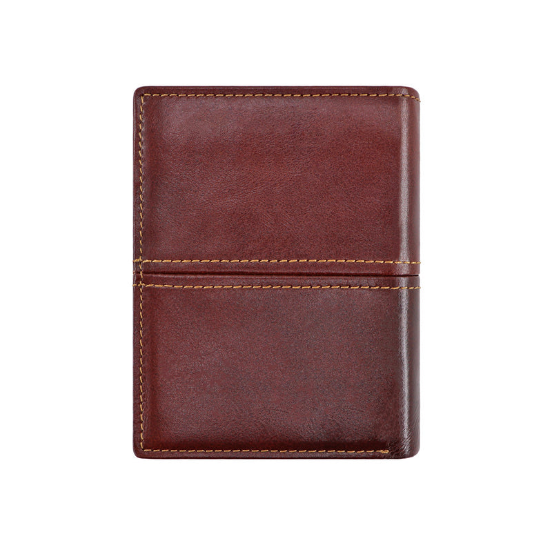 AD1059/LD194 Wallet leather RFID protected Chocolate