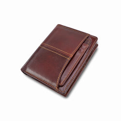 AD1059/LD194 Wallet leather RFID protected Chocolate