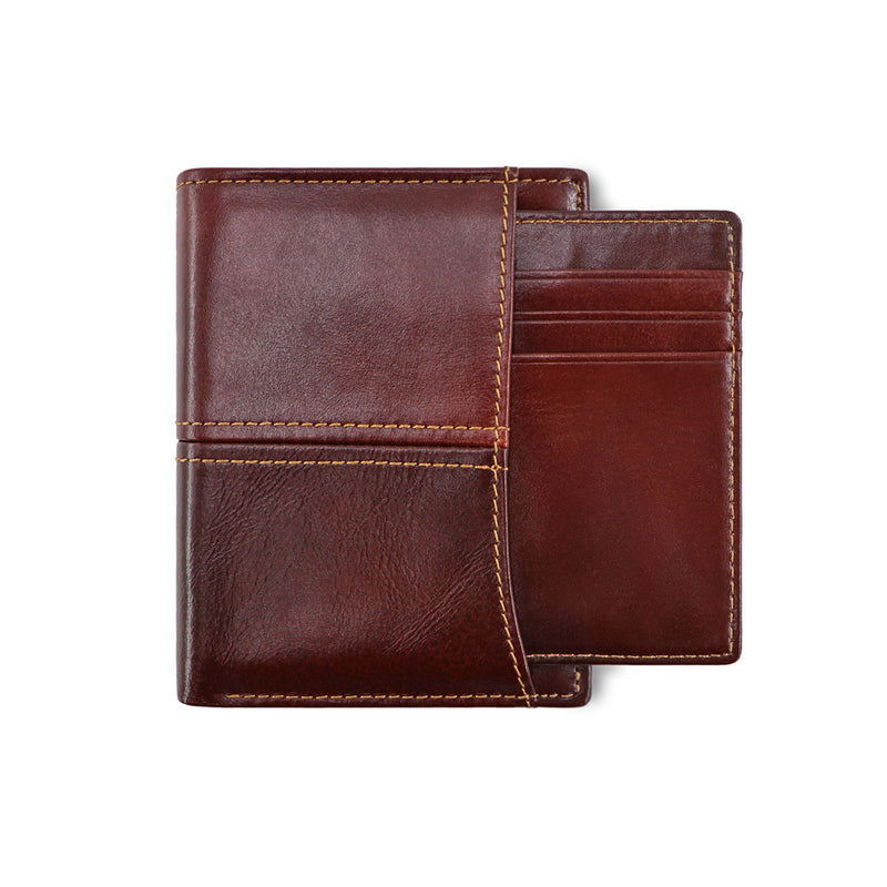 AD1059/LD194 Wallet leather RFID protected Chocolate