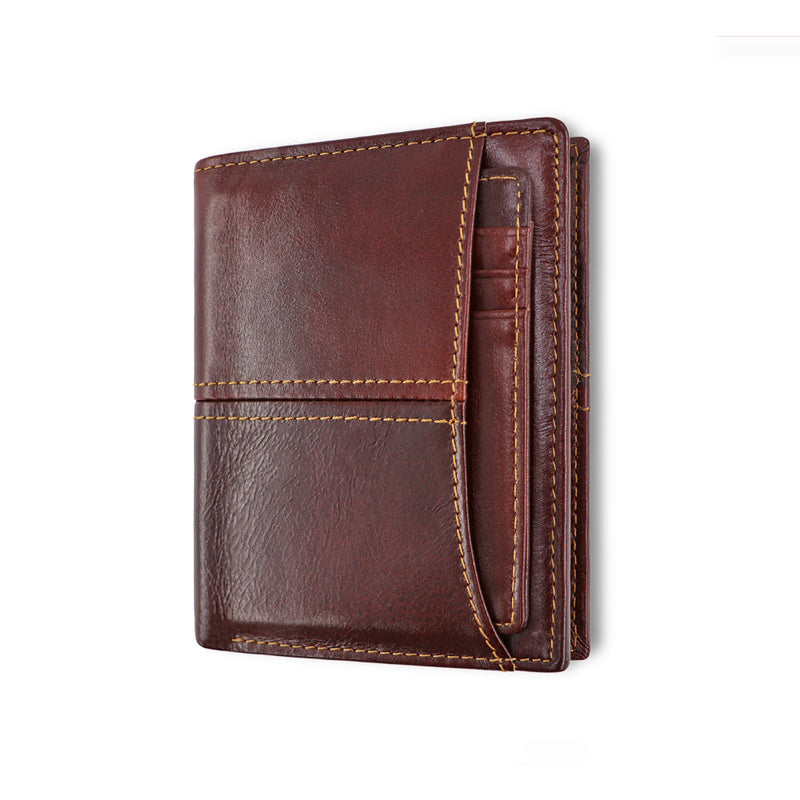 AD1059/LD194 Wallet leather RFID protected Chocolate