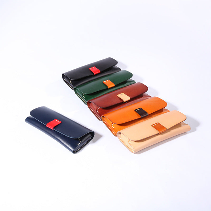 Glasses Case Leather Green