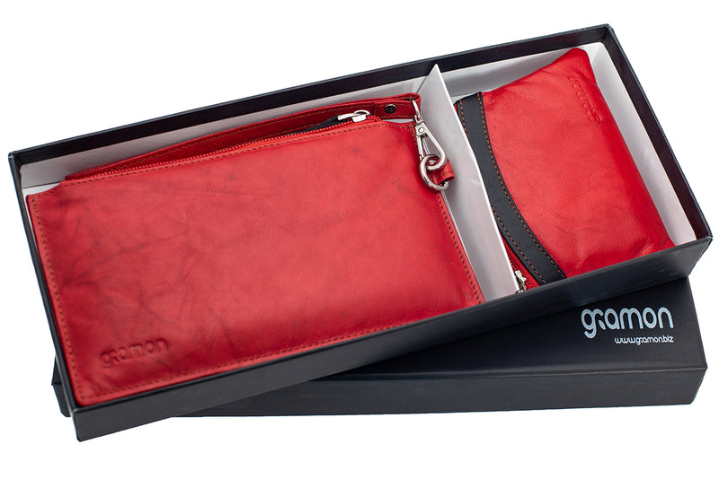 Gramon Ladies’ Leather RFID Wallet Black