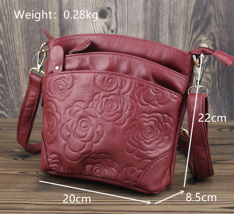 LDUNDJ018 Floral Handbag Rose