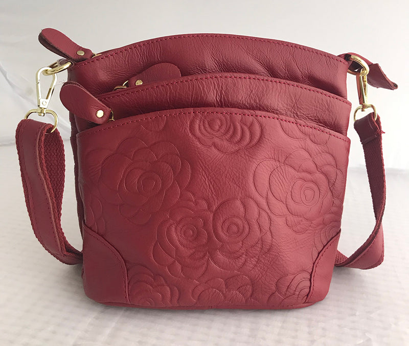 LDUNDJ018 Floral Handbag Rose