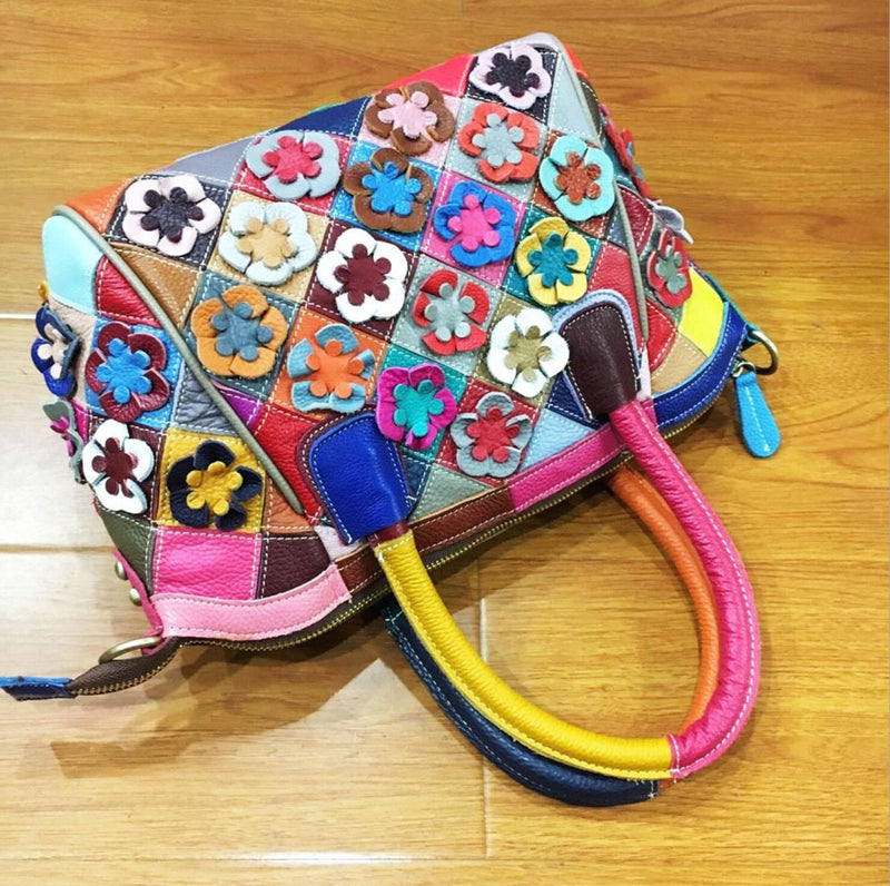 418hua Flower Handbag Colourful