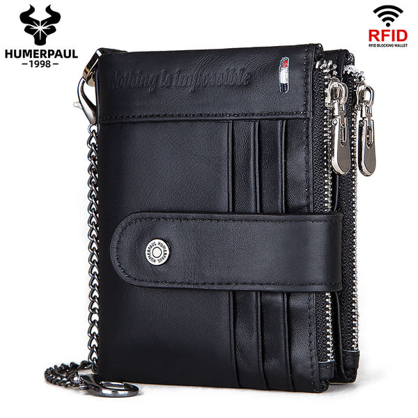 BP896 Hi-capacity Wallet leather RFID protected Black