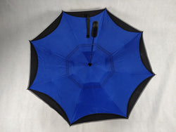 Blue COMPACT Inverted Umbrella AUTO Open / AUTO Close