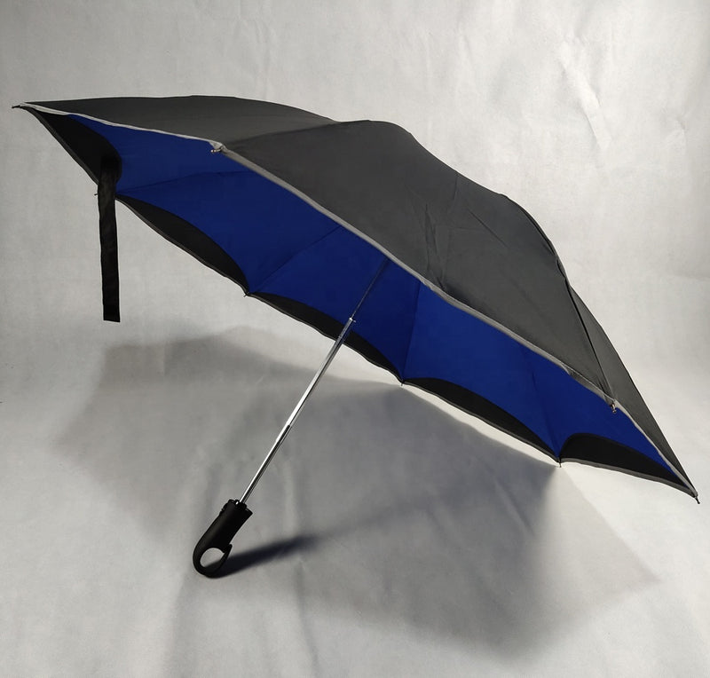 COMPACT Inverted Umbrella AUTO Open / AUTO Close BLUE