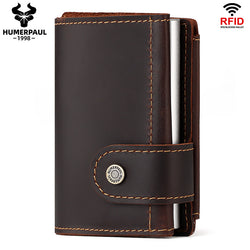 BP906 Pop-up Wallet leather RFID protected Coffee