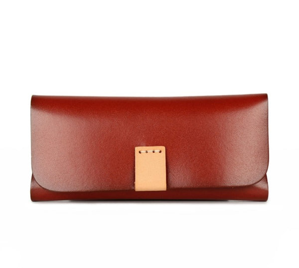 Glasses Case Leather Coffee