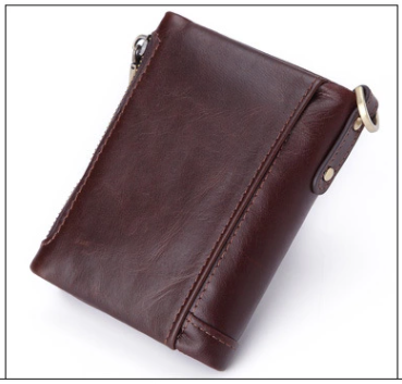 AD7101/9125 Wallet leather RFID protected Coffee