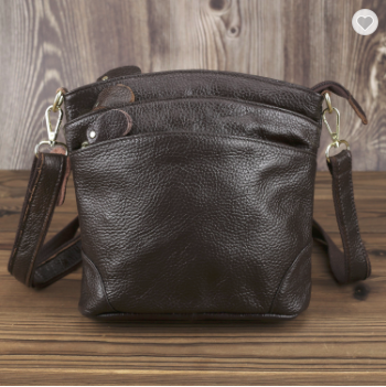 LDUNDJ018 Plain Handbag Dark Coffee