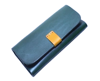 Glasses Case Leather Green