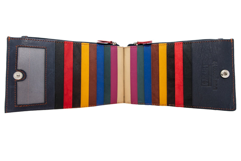 Gramon Ladies’ Leather RFID Wallet Navy Blue
