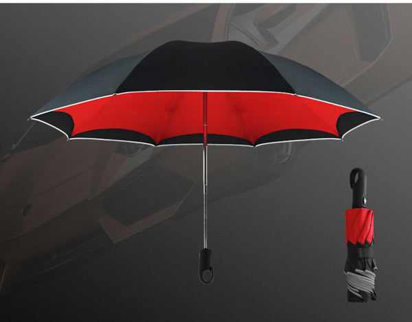COMPACT Inverted Umbrella AUTO Open / AUTO Close RED